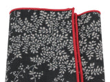 Black Shrubbery Cotton Pocket Square - Fine And Dandy