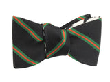 Rorschach Inkblot Floral & Striped Reversible Bow Tie - Fine And Dandy
