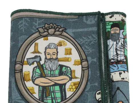 Lumberjacks Cotton Pocket Square - Fine And Dandy