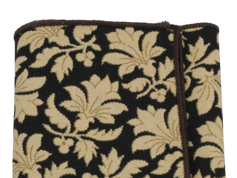 Golden Floral Cotton Pocket Square - Fine And Dandy
