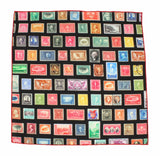 Postage Stamps Cotton Pocket Square - Fine And Dandy