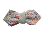 Multi Color Tattersall & Floral Reversible Bow Tie - Fine And Dandy