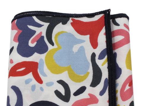 Fiesta Floral Cotton Pocket Square - Fine And Dandy
