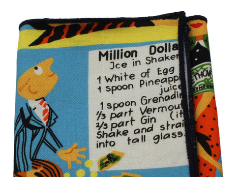 Cocktail Culture Cotton Pocket Square - Fine And Dandy