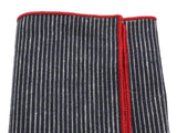 Railroad Stripe Cotton Pocket Square - Fine And Dandy