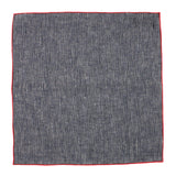 Railroad Stripe Cotton Pocket Square - Fine And Dandy