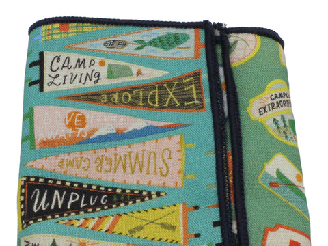 Pennants & Patches Panelled Pocket Square - Fine And Dandy