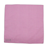 Pink Gingham Cotton Pocket Square
