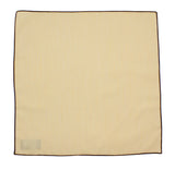 Yellow Striped Cotton Pocket Square - Fine And Dandy