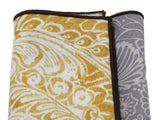 Lavender & Gold Floral Panelled Pocket Square - Fine And Dandy