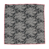 Black Shrubbery Cotton Pocket Square - Fine And Dandy