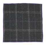 Black Check Wool Pocket Square - Fine And Dandy