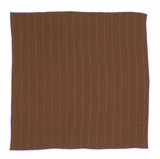 Rust Striped Wool Pocket Square - Fine And Dandy