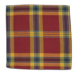 Autumnal Plaid Cotton Pocket Square - Fine And Dandy