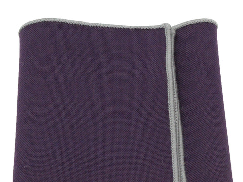 Purple Wool Pocket Square - Fine and Dandy