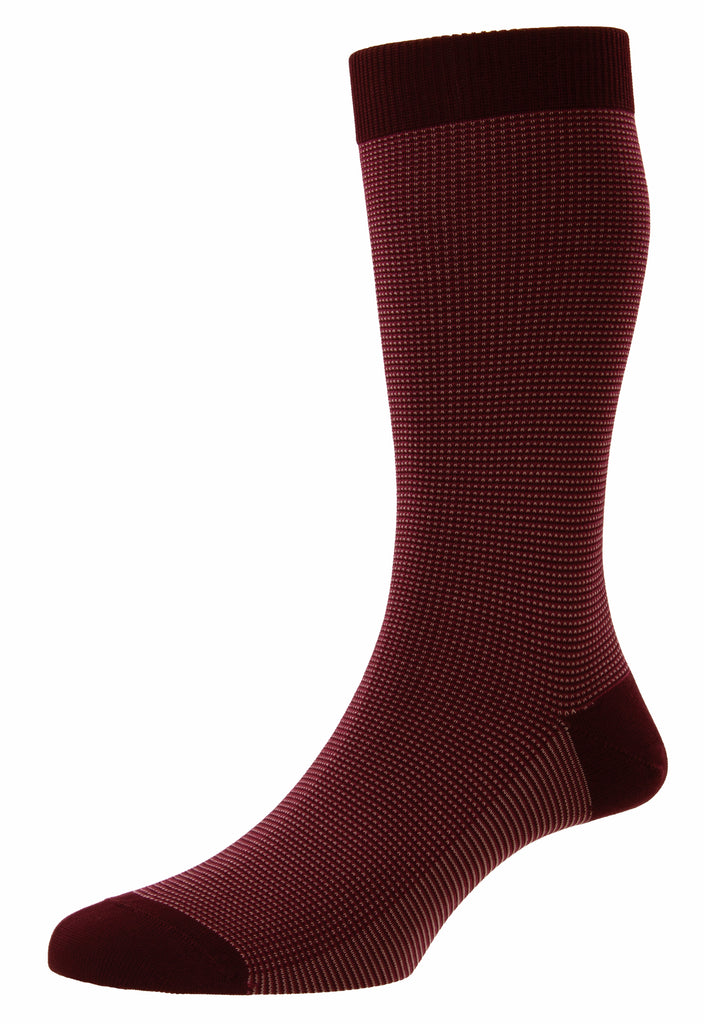 Tewkesbury Pantherella Socks - Fine And Dandy Mid Grey Mix
