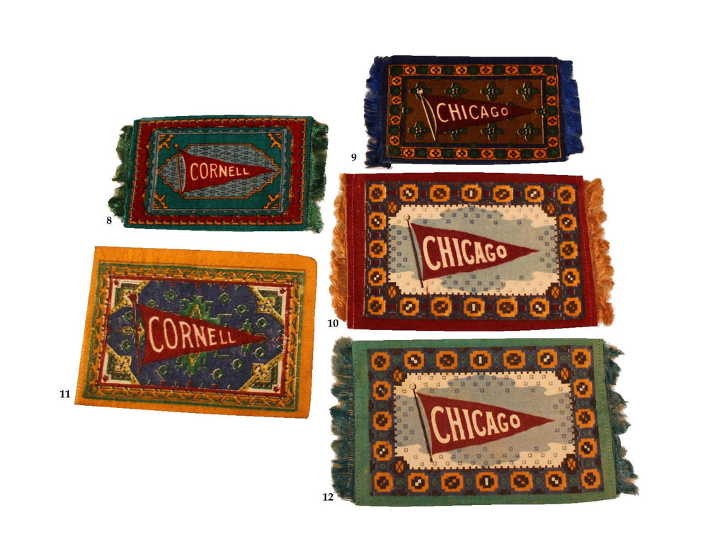 tobacco felt flags Cigar Flannels 1910s CHOICE of 1 Antique Inserts Premiums 8 1/4" by 5 1/4" Collectible Rare Tobacciana Quilting, Sewing Women were encouraged to use the felts to make various products such as wall hangings LOT OF 6 TOBACCO FELT