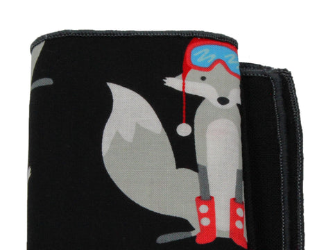Winter Fox Cotton Panelled Pocket Square - Fine And Dandy