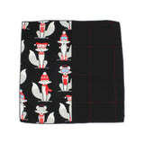 Winter Fox Cotton Panelled Pocket Square - Fine And Dandy