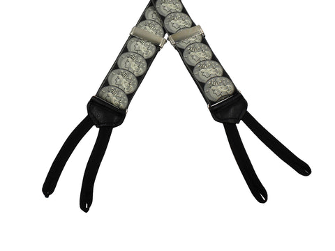 Silver Dollar Premium Suspenders - Fine And Dandy