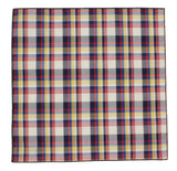 Golden Check Cotton Pocket Square - Fine And Dandy