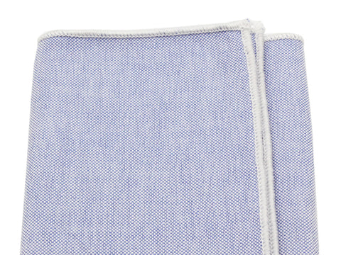 Blue Oxford Pocket Square - Fine And Dandy
