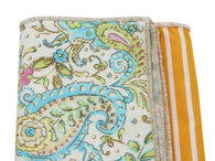 Paisley & Striped Panelled Pocket Square - Fine And Dandy