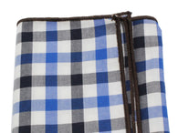 Blue Gingham Cotton Pocket Square - Fine And Dandy