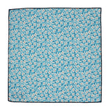 Cornwall Blue Floral Cotton Pocket Square - Fine And Dandy