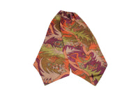 Autumnal Patterned Silk Ascot - Fine And Dandy