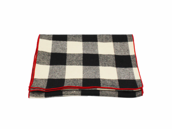 Black Buffalo Plaid Flannel Scarf - Fine And Dandy