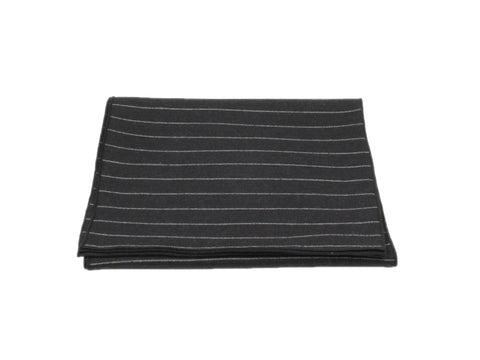 
Black Chalk Striped Wool Scarf 