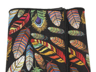 Black Feathers Cotton Pocket Square - Fine And Dandy