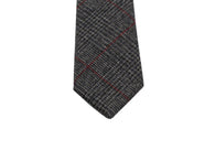 Black Glen Plaid Wool Tie - Fine And Dandy