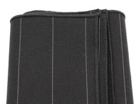 Black Striped Cotton Pocket Square - Fine And Dandy