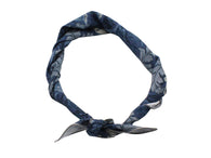 Blue Floral Cotton Neckerchief - Fine And Dandy