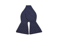 Blue Florette Silk Blend Bow Tie - Fine And Dandy