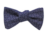 Blue Florette Silk Blend Bow Tie - Fine And Dandy