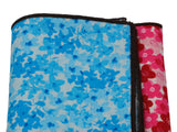 Blue & Red Floral Panelled Pocket Square - Fine And Dandy