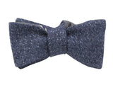 Blue Striped & Dots Reversible Bow Tie - Fine And Dandy