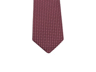 Burgundy Medallion Silk Tie
