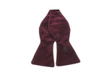 Burgundy Velvet Bow Tie - Fine And Dandy