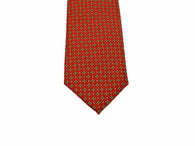 Burnt Orange Florette Silk Tie - Fine And Dandy