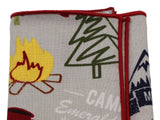 Camping Cotton Pocket Square - Fine And Dandy