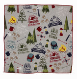 Camping Cotton Pocket Square - Fine And Dandy
