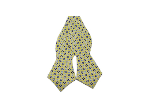 Canary Yellow Florette Silk Bow Tie - Fine And Dandy