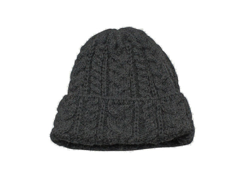 Charcoal Cable Knit Watch Cap - Fine And Dandy