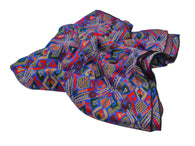 Electric Patterned Cotton Blanket Scarf - Fine And Dandy