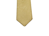 Gold Paisley Silk Tie - Fine And Dandy