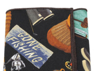 Gone Fishing Cotton Pocket Square - Fine and Dandy